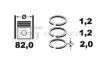 ET ENGINETEAM R1000100 Piston Ring Kit